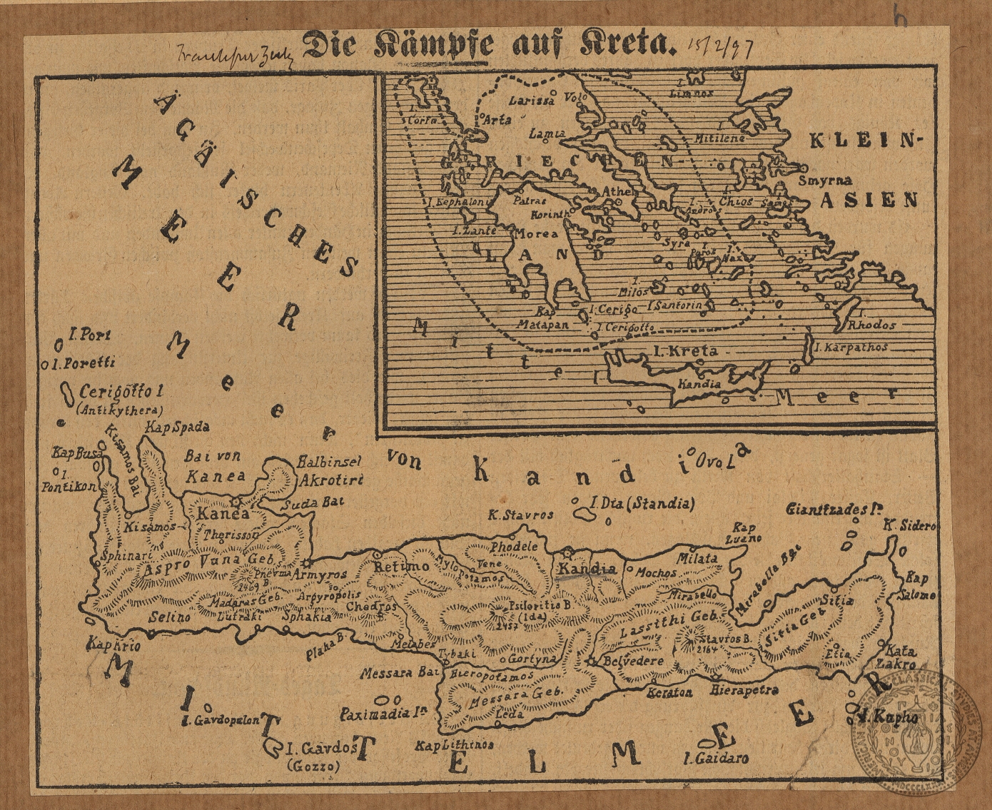 Die Kämpfe auf Kreta